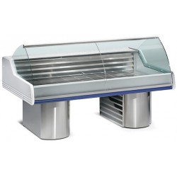 Mostrador vitrina refrigerado para pescadería 2500 mm (L)