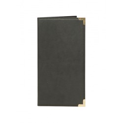 Billetero Clásico 23 x 13 cm piel sintética negra