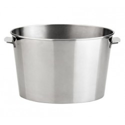 Cubitera de acero inoxidable de 7 l ovalada