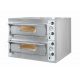 Horno de pizza eléctrico monofásico y trifásico 2 x 4 pizzas diám 33 cm START44
