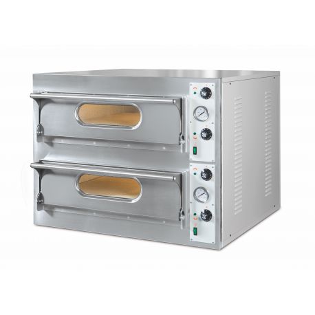 Horno de pizza eléctrico trifásico 2 x 4 pizzas diám 33 cm START44