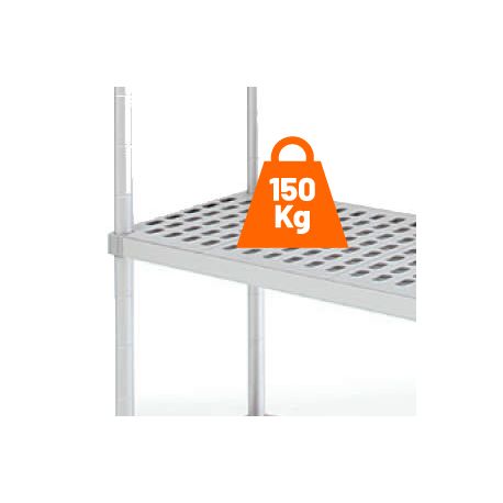 Rayonnage pour chambre froide 4 niveaux 2000x500xH1800mm - v2