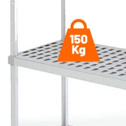 Estantería para cámara frigorífica 4 niveles 1000 x 400 x 1800 mm (A) - v2