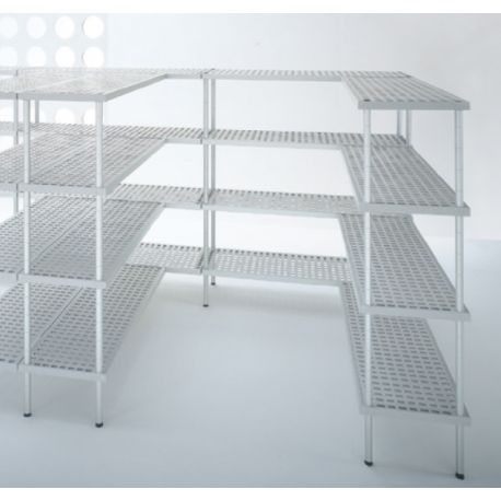 Rayonnage pour chambre froide 4 niveaux 2000x500xH1800mm - v5