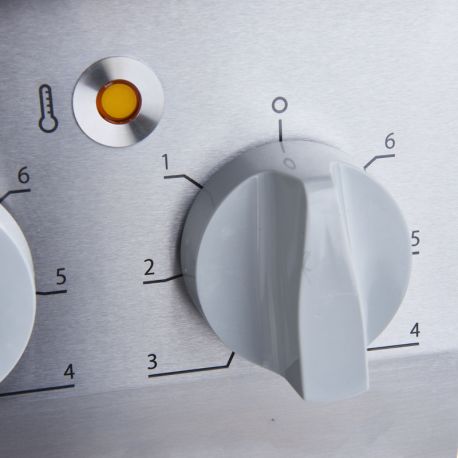 Fourneau 4 feux électriques sur four électrique ventilé GN1/1 - 600x400 - v5