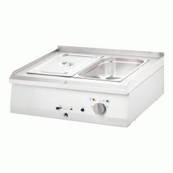 Baño maría eléctrico doble 2 x GN1/1 x 150 mm de libre instalación - v2