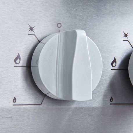 Fourneau 4 feux gaz sur four gaz statique GN2/1 - v3