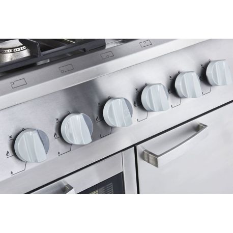 Fourneau 6 feux gaz sur four électrique ventilé GN1/1 - 600x400 - v4