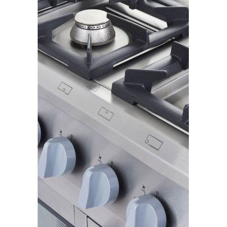 Fourneau 6 feux gaz sur four électrique ventilé GN1/1 - 600x400 - v5