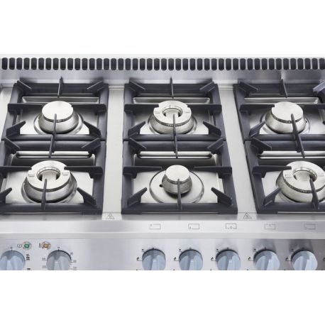 Fourneau 6 feux gaz sur four électrique ventilé GN1/1 - 600x400 - v7