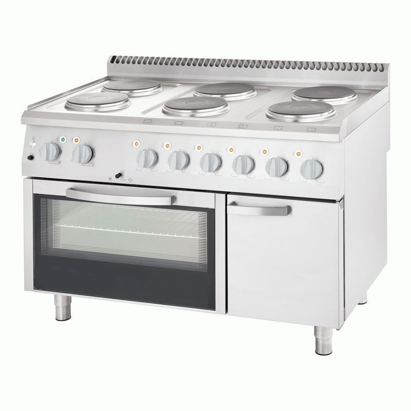 Cocina eléctrica 6 hornillas con horno ATA - Magoo Import
