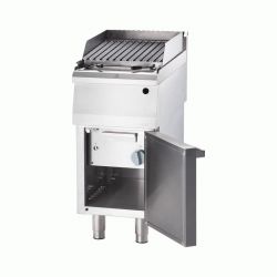 Parrilla piedra volcánica a gas sencilla, rejilla tipo V en caja - v2
