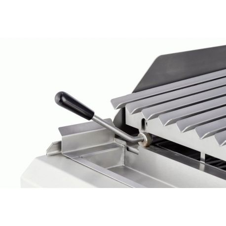 Grill pierre de lave à gaz simple, grille type V sur coffre - v3