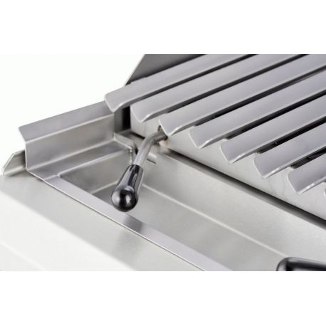 Grill pierre de lave à gaz simple, grille type V sur coffre - v4