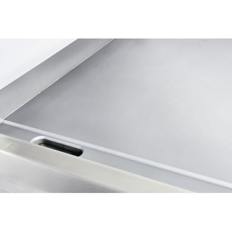 Plaque à snacker / Plancha Fry top électrique double simple et rainuré à poser - v2