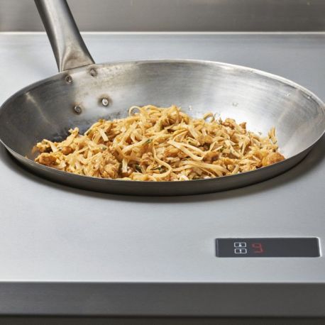 Wok à induction électrique Ø290mm sur coffre - v4