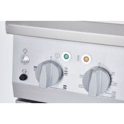 Hornilla de gas de 4 fuegos sobre horno eléctrico ventilado GN1/1- 600 x 400 - v2