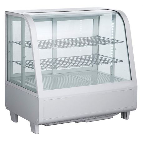 Vitrina refrigerada de libre instalación blanca 100 litros