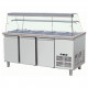 Barra para ensaladas cristal recto 3 puertas - 5XGN1/1