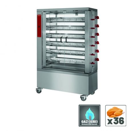 Asador de gas 6 espetones