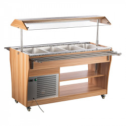 Bufé Central Refrigerado Móvil - 4 x GN1/1