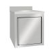 Mueble bajo adosado de acero inoxidable 600 x 600 x 850 mm con puerta abatible