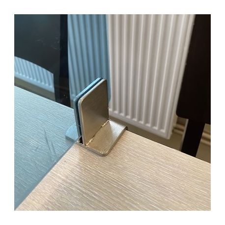 lot de 2 supports milieu pour plexiglas de la marque SUPPLEX pour plexiglas 3 mm - v3