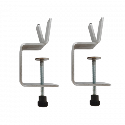 juego de 2 soportes medianos para plexiglás marca SUPPLEX para plexiglás de 3 mm - v2