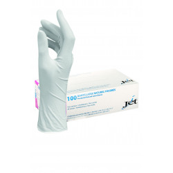 Guantes transparentes de látex empolvados T7 S - 100 unidades - v2