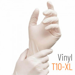 Guantes médicos de vinilo talla XL - 100 unidades