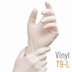 Guantes médicos de vinilo talla L - 100 unidades