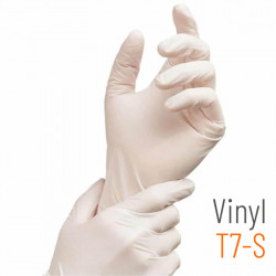 Guantes médicos de vinilo talla S - 100 unidades