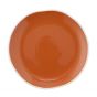 Plato llano redondo terracota porcelana 24 cm de diámetro (4 u.)