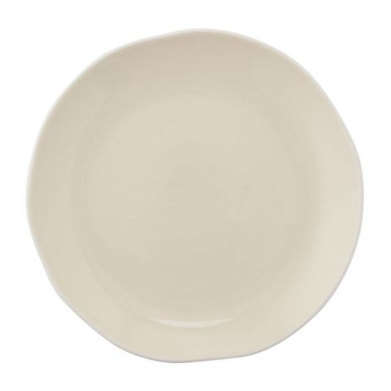 Plato llano redondo vainilla porcelana 27 cm de diámetro Rim (3 u.)