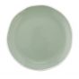 Plato llano redondo verde agua porcelana 24 cm (4 u.)