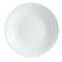 Plato hondo redondo blanco porcelana de 21 cm de diámetro Festón (6 u.)