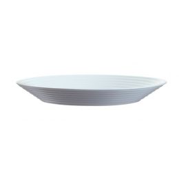 Plato hondo redondo blanco cristal de 23,60 cm de diámetro Stairo (6 u.) - v2