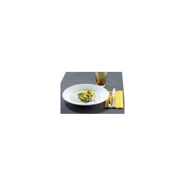 Plato llano redondo blanco porcelana de 21 cm de diámetro (12 u.) - v2