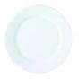 Plato llano redondo blanco porcelana de 21 cm de diámetro (12 u.)