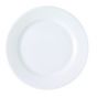 Plato llano redondo blanco porcelana de 24 cm de diámetro (12 u.)