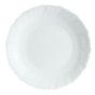 Plato llano redondo blanco cristal de 23 cm de diámetro Festón (6 u.)