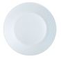 Plato llano redondo blanco cristal de 23,5 cm de diámetro Stairo (6 u.)