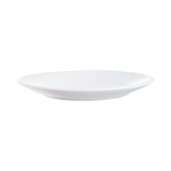 Plato llano redondo blanco cristal de 15,50 cm de diámetro Restaurant Blanco (6 u.)