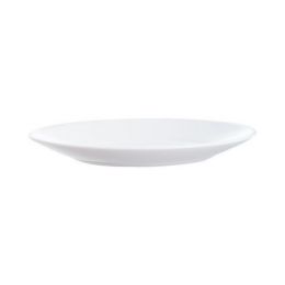 Plato llano redondo blanco cristal de 19 cm de diámetro Restaurant Blanco (6 u.) - v2