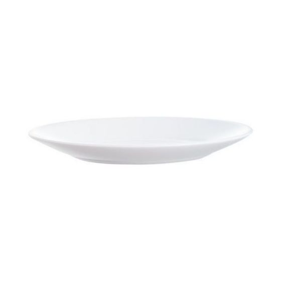 Plato llano redondo blanco cristal de 19 cm de diámetro Restaurant Blanco (6 u.) - v2