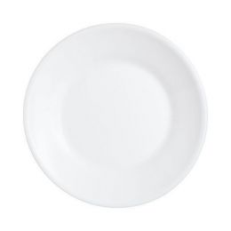 Plato llano redondo blanco cristal de 23,50 cm de diámetro Restaurant Blanco (6 u.)
