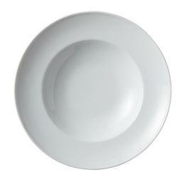 Plato para pasta redondo blanco porcelana de 26 cm de diámetro (12 u.)
