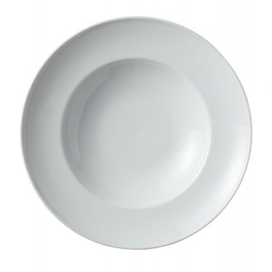 Plato para pasta redondo blanco porcelana de 26 cm de diámetro (12 u.)