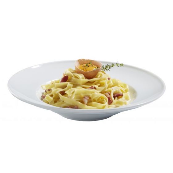 Plato para pasta redondo blanco porcelana de 26 cm de diámetro (12 u.) - v3