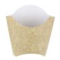 Bolsa para patatas fritas beige de 13,50 cm de diámetro 45 cl (100 unidades)